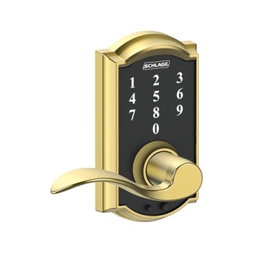 Keyless Schlage Touch Lock with Latitude Lever for Security