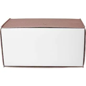 carrotez Tissue Box Cover, [Refined] Modern PU Leather Rectangular Tissue Box Holder - Decorative Holder/Organizer for Bathroom Vanity Countertop, Night Stands, Office Desk 9.5"X5"X5" - Rose Pink