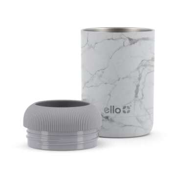 Ello Stainless Steel Can Koozie | Inuslated Can Cooler Keeps 12oz, 16oz, Slim Cans, and Glass Bottle...