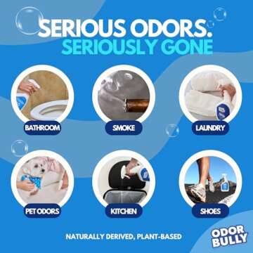 Whip-It Odor Bully Instant Odor Neutralizer Spray - Stain Remover and Odor Eliminator for Home and Car in One - 32oz