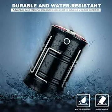 2 Pack Lantern Camping Essentials Lights, Led Flashlight for Power Outages, Tent Lights for Emergency, Survival Gear and Supplies for Hurricane, Rechargeable and Battery Powered Operated Lamp