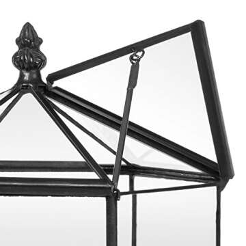 H Potter Premium Glass Terrarium for Succulents and Decor