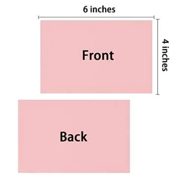 100 Pack Thick Paper Cardstock Blank Heavy Cards Stock for Invitations, Greeting Cards Making, Postc...