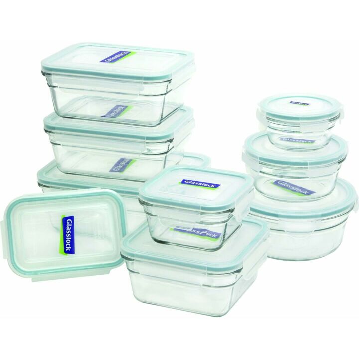 Glasslock 18-Piece Oven Safe Container Set - Durable Glass