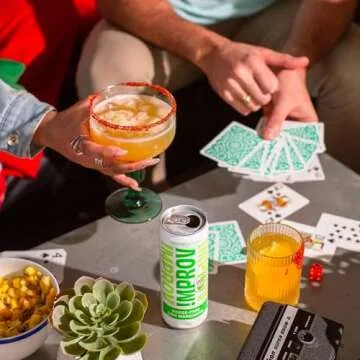 IMPROV Non-Alcoholic Craft Cocktails, Lime Margarita Mocktail, Vegan, Gluten Free, Zero Proof, Ready...