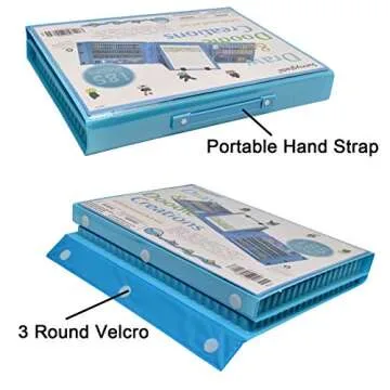 Sunnyglade 185 Piece Art Set for Kids - Double Sided Easel