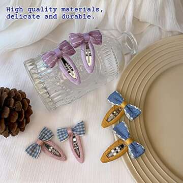 Girls Toddler Hair Clips, Colorful Design Butterfly, 20 Pcs, Hair Bow Accessories For Styling, Non-Slip Snap Clips, Tidy Up Messy Hair, 2-Inches and 1.5-Inches, Soft And Durable Materials, Pinzas Para El Cabello Para Niñas