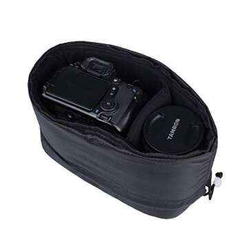JAKAGO Shockproof Camera Insert Bag for SLR DSLR Mirrorless Camera Lens Flash Light Accessories Came...