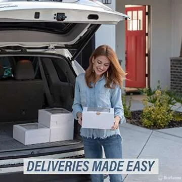 BLUSHORE Cake Boxes 10 Inch - Sturdy White 10 Inch Cake Box With Window and Sticker Seals - Bulk Boxes for Transport of Bundt Cake, Cheesecake, and More - Disposable Cake Containers - 10x10x5 Cake