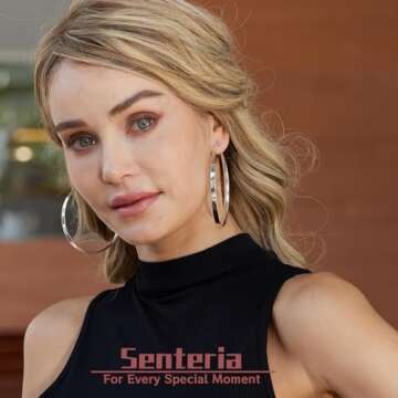 Senteria Hypoallergenic Sterling Silver Hoop Earrings