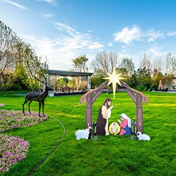 Elegant Outdoor Nativity Set for Christmas Decorations