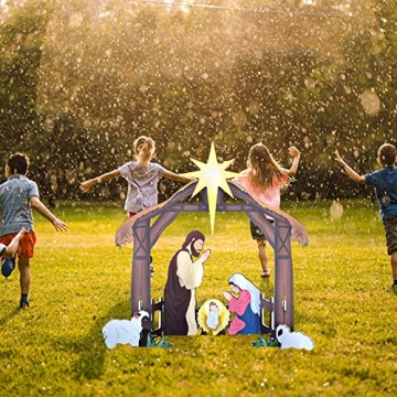 Elegant Outdoor Nativity Set for Christmas Decorations