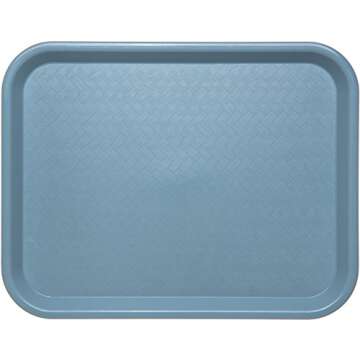 Carlisle FoodService Products CT101459 Café Standard Cafeteria / Fast Food Tray, 10" x 14", Slate B...