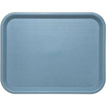 Carlisle FoodService Products CT101459 Café Standard Cafeteria / Fast Food Tray, 10" x 14", Slate B...