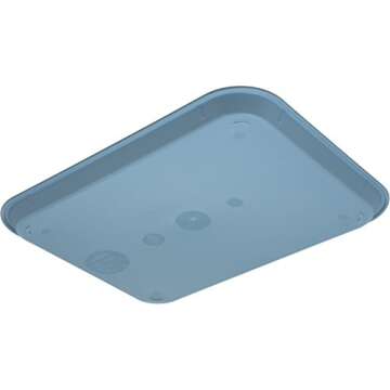 Carlisle FoodService Products CT101459 Café Standard Cafeteria / Fast Food Tray, 10" x 14", Slate Blue