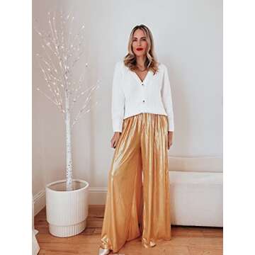 PRETTYGARDEN Long Sleeve Button Up Women Sweaters Fall 2024 Open Front Plain Cardigans Sweaters Loose Soft Knit Coat Outerwear (White,Medium)