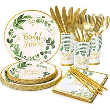 Stylish Greenery Napkins for Events & Celebrations