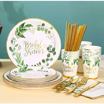 Stylish Greenery Napkins for Events & Celebrations