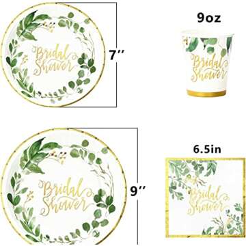 Stylish Greenery Napkins for Events & Celebrations