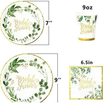 Stylish Greenery Napkins for Events & Celebrations