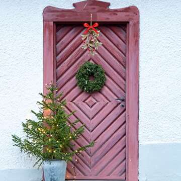 Giegxin Christmas Artificial Mistletoe Ornament - 2 Pack