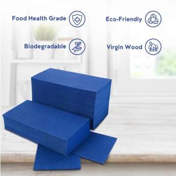 Elegant Navy Blue Disposable Napkins for Every Occasion