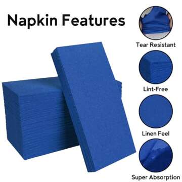 Elegant Navy Blue Disposable Napkins for Every Occasion