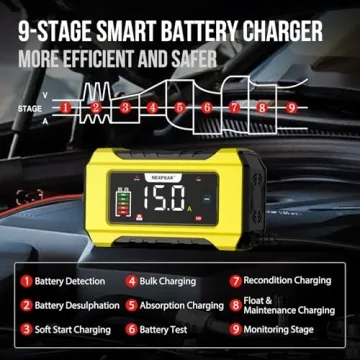 Smart NEXPEAK NC215 Battery Charger for All Vehicles