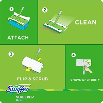 Swiffer Sweeper Wet Mopping Pad Refills 12 Count