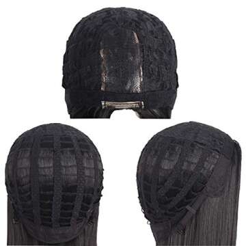 MapofBeauty 40 Inch Long Straight Cyan Blue Cosplay Wig