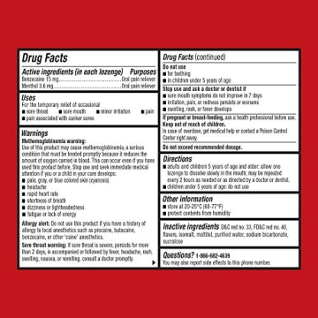 Cepacol Throat Drop Lozenges in Cherry for Sore Throat Relief