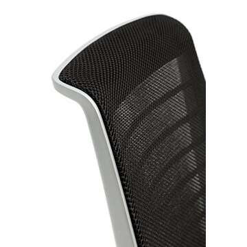 Steelcase 3D Knit Think Chair, Platinum Frame, Licorice