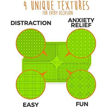 Mighty Paw Dog Lick Pad - BPA-Free Silicone Mat - Anxiety Relief, Dental Health Support, Easy Groomi...