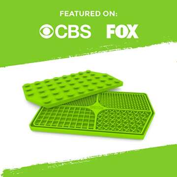 Mighty Paw Dog Lick Pad - BPA-Free Silicone Mat - Anxiety Relief, Dental Health Support, Easy Grooming, Slow Feeding, Dishwasher Safe