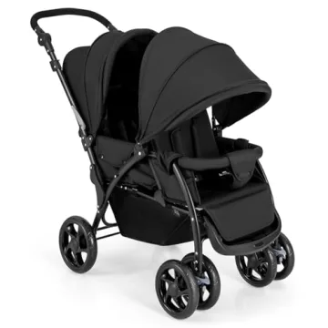 HONEY JOY Double Stroller: Lightweight, Foldable & Perfect for Newborns and Toddlers