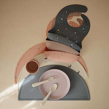 Mushie Kids Silicone Placemat | BPA-Free Fun and Functionality