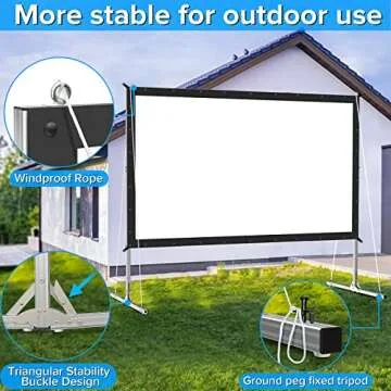 120-inch Outdoor Projector Screen for Easy Movie Nights