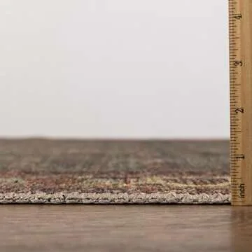 Keen Home Design 9x12 Rug - Stylish, Durable, and Easy Clean Machine Washable Area Rug