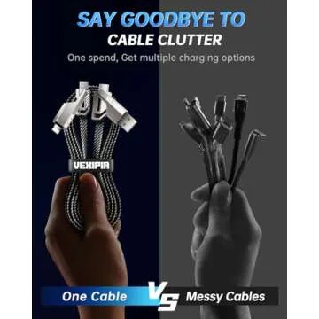 Vexipia 4-in-1 USB-C Charging Cable 5FT Fast Charging