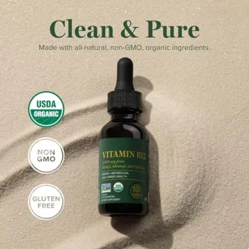 Organic Vitamin B12 Sublingual 5000 mcg Liquid Supplement