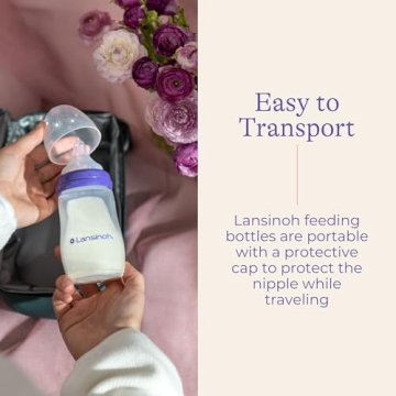 Lansinoh Anti-Colic Baby Bottles - 6pack for Easy Feeding