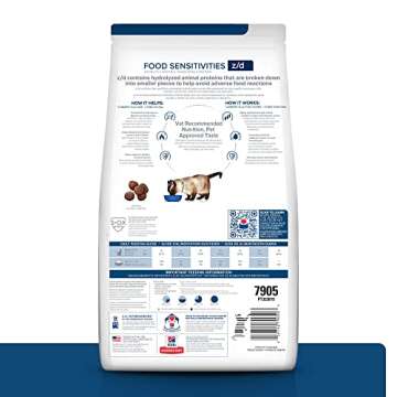 Hill's Prescription Diet z/d Cat Food for Food Sensitivities, 4 lb Bag