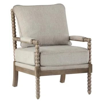 DUHOME Stylish Linen Fabric Spindle Accent Chair for Any Room
