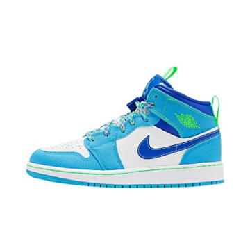 Jordan Youth 1 Mid SE GS DA8010 400 Sprite Blue - Size 6Y