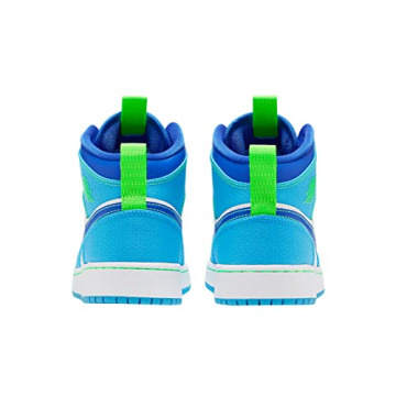 Stylish Jordan Youth 1 Mid SE GS in Sprite Blue - Size 6Y