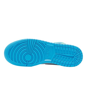 Stylish Jordan Youth 1 Mid SE GS in Sprite Blue - Size 6Y