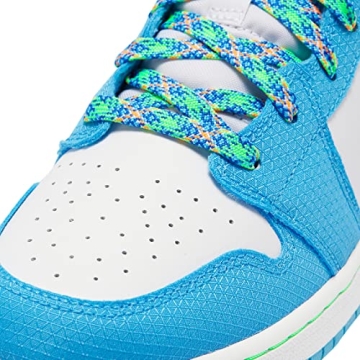 Stylish Jordan Youth 1 Mid SE GS in Sprite Blue - Size 6Y