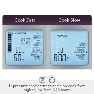 Breville Fast Slow Pro Pressure Cooker BPR700BSS, Brushed Stainless Steel