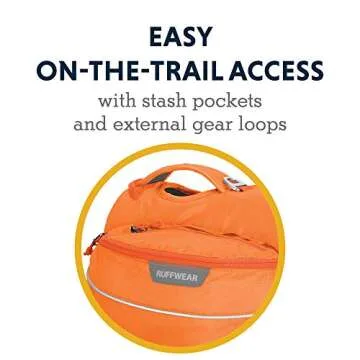 RUFFWEAR Approach Pack for Medium Dogs, Orange Poppy