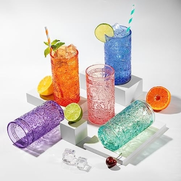 Elegant Godinger Jax Highball Glass Set of 4 in Pink